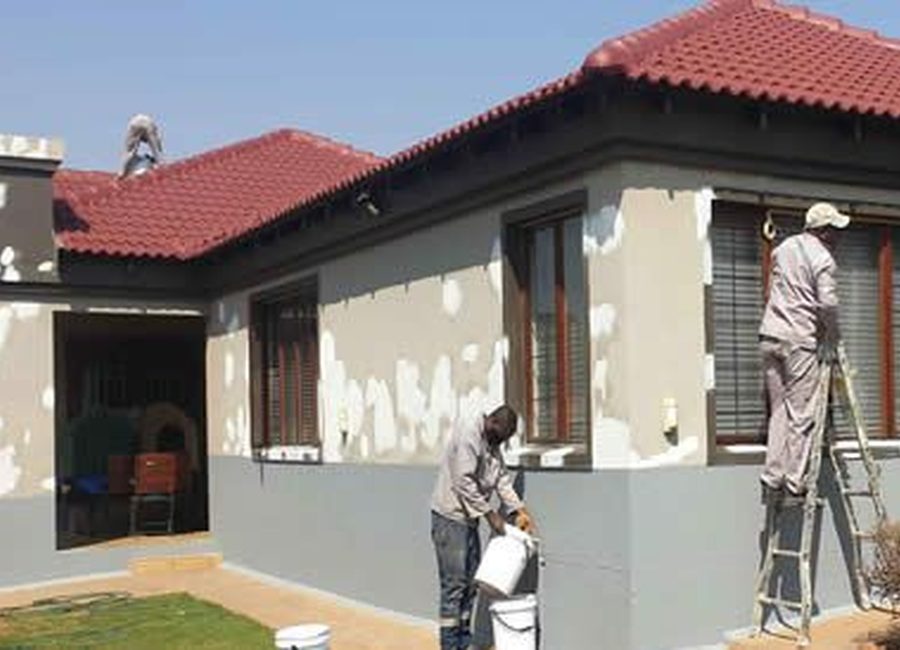 Exterior painting service example